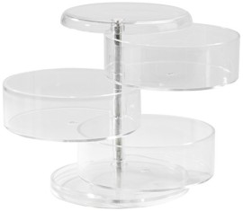 Rangement-Cie-RAN6040-Range-Bijoux-Pivotant-Polystyrne-Transparent-0