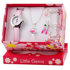 Ravel – R2208 – Coffret Cadeau – Montre Fille – Quartz Analogique – Bracelet Plastique Rose + Collier et Bracelet Ravel – R2208 – Coffret Cadeau – Montre Fille – Quartz Analogique – Bracelet Plastique Rose + Collier et Bracelet