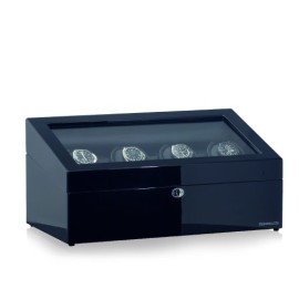 Remontoir pour Montres – Designhütte Watch Winder München 4 LCD BK/BK Remontoir pour Montres – Designhütte Watch Winder München 4 LCD BK/BK