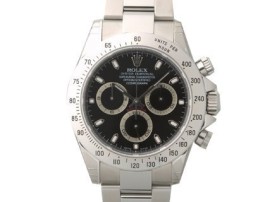 Rolex 116520 Montre pour homme cosmographe Daytona en acier Rolex 116520 Montre pour homme cosmographe Daytona en acier