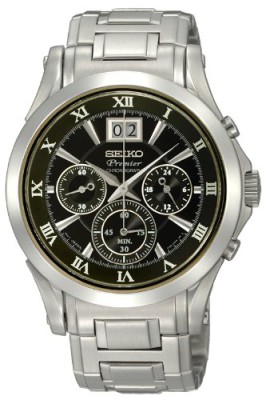 SEIKO-SPC057P1-Montre-Homme-Quartz-Analogique-Bracelet-Acier-Inoxydable-Argent-0