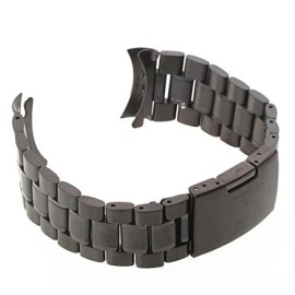 SODIALR-24mm-Bracelet-de-Montre-en-Acier-Noir-Boucle-Courbe-Watch-Strap-Band-0-0