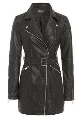 SS7-Nouvelles-Femmes-Simili-Cuir-Motard-Manteau-noir-Tailles-8--14-0