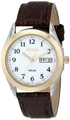 Seiko-Hommes-SNE056-montre-solaire-Cadran-Bracelet-Blanc-0