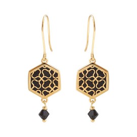 Skalli – Boucles d’oreilles pendantes – Laiton – L’Andalouse – LA25VD Noir Skalli – Boucles d’oreilles pendantes – Laiton – L’Andalouse – LA25VD Noir