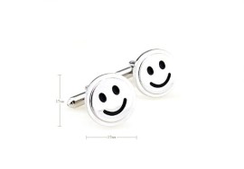 Smiley Boutons de manchette en argent avec coffret cadeau Boutons de manchette en forme d’étoile Smiley Boutons de manchette en argent avec coffret cadeau Boutons de manchette en forme d’étoile 5