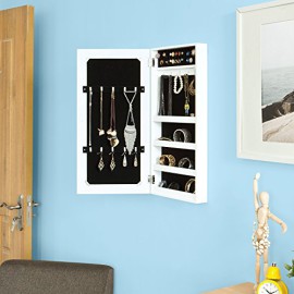 SoBuy-FRG77-W-Armoire–bijoux-murale-avec-miroir-Organisateur-de-vernis–ongles-porte-colliers-bracelets-lunettes-0-3