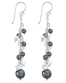 Tuscany-Silver-Boucles-dOreilles-Pendantes-fantaisie-Femme-Argent-32-Gr-Perle-Cristal-0-1