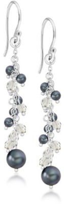 Tuscany Silver – Boucles d’Oreilles Pendantes fantaisie – Femme – Argent 3.2 Gr – Perle – Cristal Tuscany Silver – Boucles d’Oreilles Pendantes fantaisie – Femme – Argent 3.2 Gr – Perle – Cristal 2