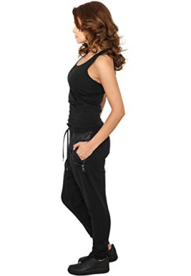 Urban-Classics-Damen-Sweatpants-Side-Zip-Leather-Pocket-0-0