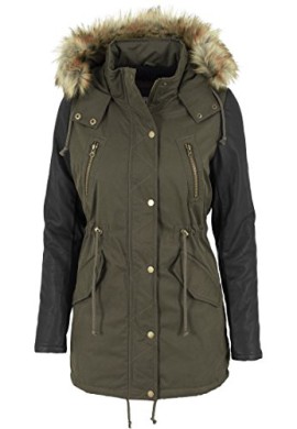 Urban classics veste en cuir imitation sleeve parka Urban classics veste en cuir imitation sleeve parka