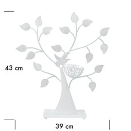 VENKON – Porte Bijoux « Arbre » pour le Stockage et la Présentation de Bijouterie Organisateur – Blanc – 43 x 38 cm VENKON – Porte Bijoux « Arbre » pour le Stockage et la Présentation de Bijouterie Organisateur – Blanc – 43 x 38 cm 5