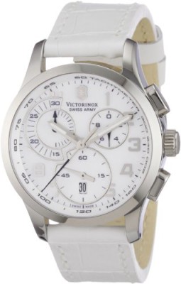 Victorinox-Swiss-Army-241321-Montre-Femme-Quartz-Chronographe-Bracelet-Cuir-Blanc-0