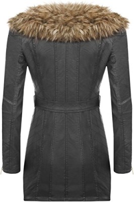 WearAll-Femmes-Fourrure-Collier-Fermeture-clair-Longue-Belted-Faux-Cuir-Manteau-Haut-Dames-Biker-Veste-Jackets-Femmes-Tailles-36-42-0-0