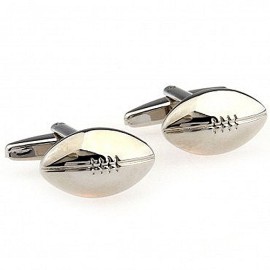 Wow-Cufflinks-Boutons-de-Manchette-Sport-Ballon-de-Rugby-0