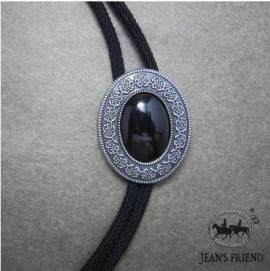 bolo-tie-cravate-texane-country-cowboy-western-onyx-noir-argent-0