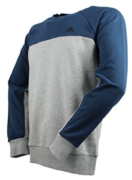 Adidas-sweat-shirt-essentials-lin-crew-pull-bleugris-0-0