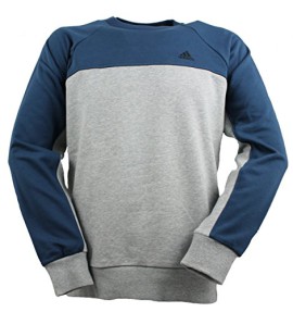 Adidas sweat-shirt essentials lin crew pull bleu/gris Adidas sweat-shirt essentials lin crew pull bleu/gris 2