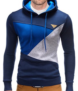 BetterStylz-Ben-Sweat-shirt--capuche-en-Laine-Manches-longues-Color-Block-UNI-Homme-diff-couleurs-S-XL-0