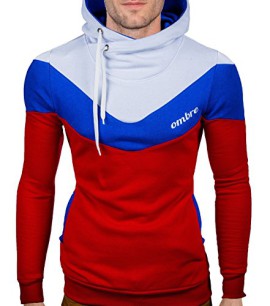 BetterStylz-Pablo-Sweat-shirt--capuche-en-Laine-Manches-longues-Color-Block-UNI-Homme-diff-couleurs-S-XL-0