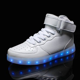 COOLERLED-Chaussure-Lumineuse-avec-7-Couleurs-Alterne-Led-USB-Rechargeable-Basket-Lumineuse-Chaussure-de-Skate-Board-USB-LED-de-Charge-Unisexe-pour-Femme-et-Homme-0-3