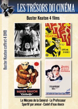 Coffret Buster Keaton 4 DVD : Le Mécano de La General Version Teintée (The General) – Le Professeur (Speak Easily) – Sportif Par Amour (College) – Cadet d’eau douce (Steamboat Bill Jr.) Coffret Buster Keaton 4 DVD : Le Mécano de La General Version Teintée (The General) – Le Professeur (Speak Easily) – Sportif Par Amour (College) – Cadet d’eau douce (Steamboat Bill Jr.) 2