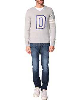 DIESEL-Homme-Pull-col-V-logo-D-Finferlo-pour-homme-0-1