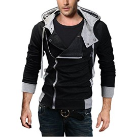 DJT Zip Manteau Blouson avec Capuche Homme DJT Zip Manteau Blouson avec Capuche Homme 2