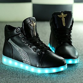 DoGeek Croix d’ange Chaussures LED Baskets Unisexe Femme Homme Argent USB Chaussures de Sports Baskets DoGeek Croix d’ange Chaussures LED Baskets Unisexe Femme Homme Argent USB Chaussures de Sports Baskets 3