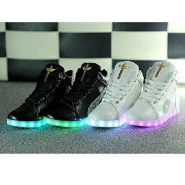 DoGeek Croix d’ange Chaussures LED Baskets Unisexe Femme Homme Argent USB Chaussures de Sports Baskets DoGeek Croix d’ange Chaussures LED Baskets Unisexe Femme Homme Argent USB Chaussures de Sports Baskets 4