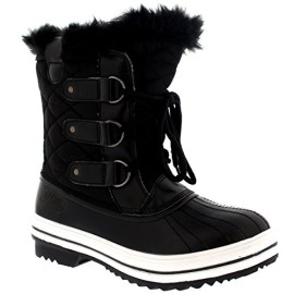 Femmes Matelassé Court Canard Fourrure Doublée Boue Neige Hiver Bottes Femmes Matelassé Court Canard Fourrure Doublée Boue Neige Hiver Bottes 2