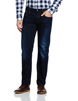 G-Star-3301-straight-kanwal-denim-Jeans-Homme-bleu-hadron-denim-in-dark-aged-26W30L-0