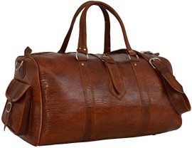 Gusti-Cuir-nature-Robin-Sac-de-Voyage-Gusti-Cuir-Sac--Bandoulire-Sac-en-cuir-vritable-Bagage--main-Bagage-cabine-Vintage-Sac-port-main-ou-paule-Sac-de-Sport-Marron-Fonc-R8rb-0