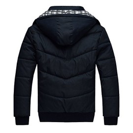 Imixcity-Hommes-Blouson-Noir-Veston-Manteau-Doudoune-Coton-Veste-Parka-Capuche-Hiver-0-0