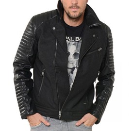 Kaporal – Blouson noir Cusa homme hiver 2015 Kaporal – Blouson noir Cusa homme hiver 2015