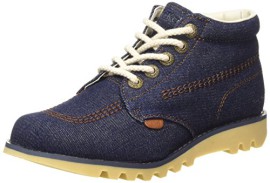 Kickers-Kick-Hi-Denim-Textile-Af-Dk-Blue-Bottes-Classiques-femme-0