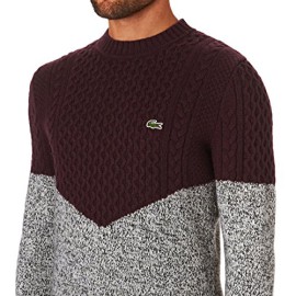 Lacoste L!VE Colorblock Cable Knit – Pull – Manches Longues – Homme Lacoste L!VE Colorblock Cable Knit – Pull – Manches Longues – Homme 4