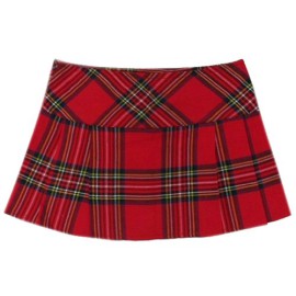 Mini jupe à carreaux kilt écossais punk rouge 34-56 Mini jupe à carreaux kilt écossais punk rouge 34-56 3