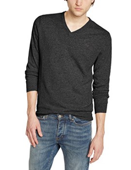 New-Man-Mairu-Pull-Uni-Col-V-Manches-longues-Homme-0