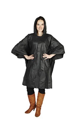 Noir-Deluxe-Gouttes-Pluie-Poncho-0-0