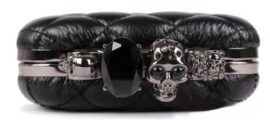 Noir-Designer-Crne-de-Crystal-Quilted-Knuckle-Duster-Anneau-Bote-sac-de-soire-embrayage-0-0