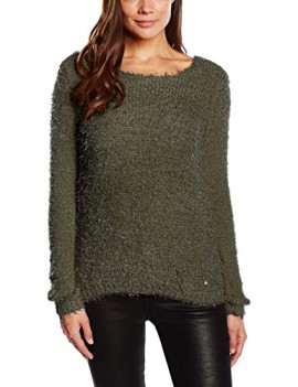 ONLY-Perfect-LS-Pullover-Knt-Pull-uni-Col-ras-du-cou-Manches-longues-Femme-0