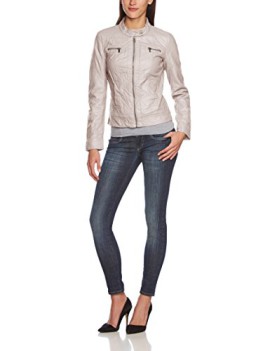 Only-15081400-Veste-en-cuir-Manches-Longues-Femme-0