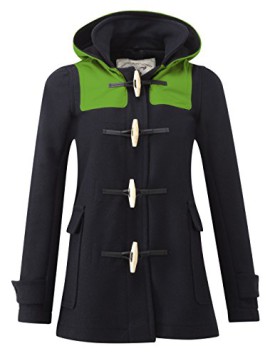 Original-Montgomery-Soho-Contrast-Duffle-Coat-Femme-Vert-0