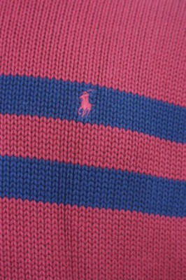 Ralph-Lauren-Pull–rayures-Manches-longues-Homme-Rouge-Burgundy-with-Blue-Stripe-0-0