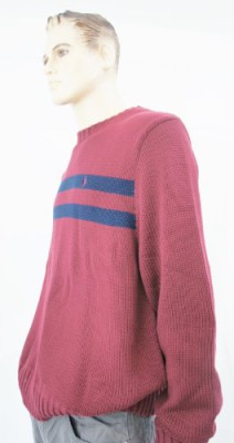 Ralph-Lauren-Pull–rayures-Manches-longues-Homme-Rouge-Burgundy-with-Blue-Stripe-0-1