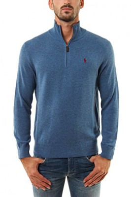 Ralph Lauren – Pull Col Camioneur En Laine Mérinos – Bleu, L Ralph Lauren – Pull Col Camioneur En Laine Mérinos – Bleu, L 2