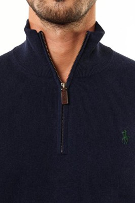 Ralph-Lauren-Pull-Col-Camioneur-En-Laine-Mrinos-Navy-M-0-1