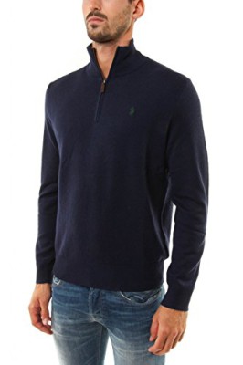 Ralph-Lauren-Pull-Col-Camioneur-En-Laine-Mrinos-Navy-M-0