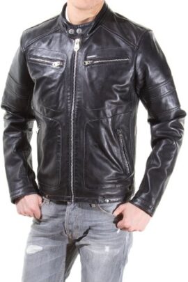 Redskins Ayrton Mojito – Veste en cuir – Manches longues – Homme Redskins Ayrton Mojito – Veste en cuir – Manches longues – Homme